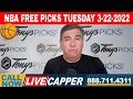 4 FREE NBA Picks and Predictions on NBA Betting Tips for Today, Tuesday 3/22/22