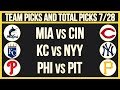 FREE MLB Picks and Predictions Today 7/28/22 Baseball MLB Betting Tips and Analysis