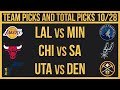 FREE NBA Picks Today 10/28/22 NBA Picks and Predictions
