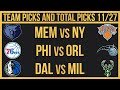 FREE NBA Picks Today 11/27/22 NBA Picks and Predictions