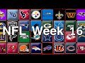 NFL Week 16 Predictions 2022