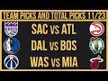 NBA Picks for EVERY Game Monday 11/7 | Best NBA Bets & Predictions | Lindy's Leans Likes & Locks