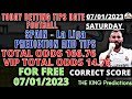 FOOTBALL PREDICTIONS TODAY 07/01/2023|SOCCER PREDICTIONS|BETTING TIPS,#betting@sports betting tips