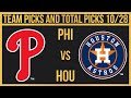 FREE MLB Picks Today 10/28/22 Baseball MLB World Series Betting Tips and Predictions