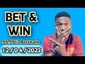 FOOTBALL PREDICTIONS TODAY 12/4/2023 SOCCER PREDICTIONS TODAY | BETTING TIPS, #footballpredictions
