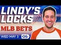 MLB Picks for EVERY Game Wednesday 5/3 | Best MLB Bets & Predictions | Lindy's Locks