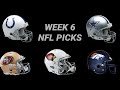 NFL Week 6 Picks ATS (6 Money Picks To Bet!!!!!)
