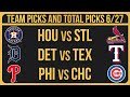 FREE MLB Picks Today 6/27/23 Baseball MLB Picks and Predictions