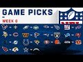 NFL Week 6 Game Picks