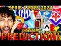 ๐ค๐ฎ๐น La PREDICTION del "BUON" FABIO sulla CLASSIFICA FINALE di SERIE A 2023/24โผ๏ธ