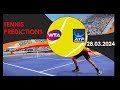 Tennis Predictions Today|ATP Miami|WTA Miami|Tennis Betting Tips|Tennis Preview