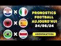 Pronostics et paris sur le foot aujourd'hui 24/06 Albanie – Espagne, Italie – Croatie